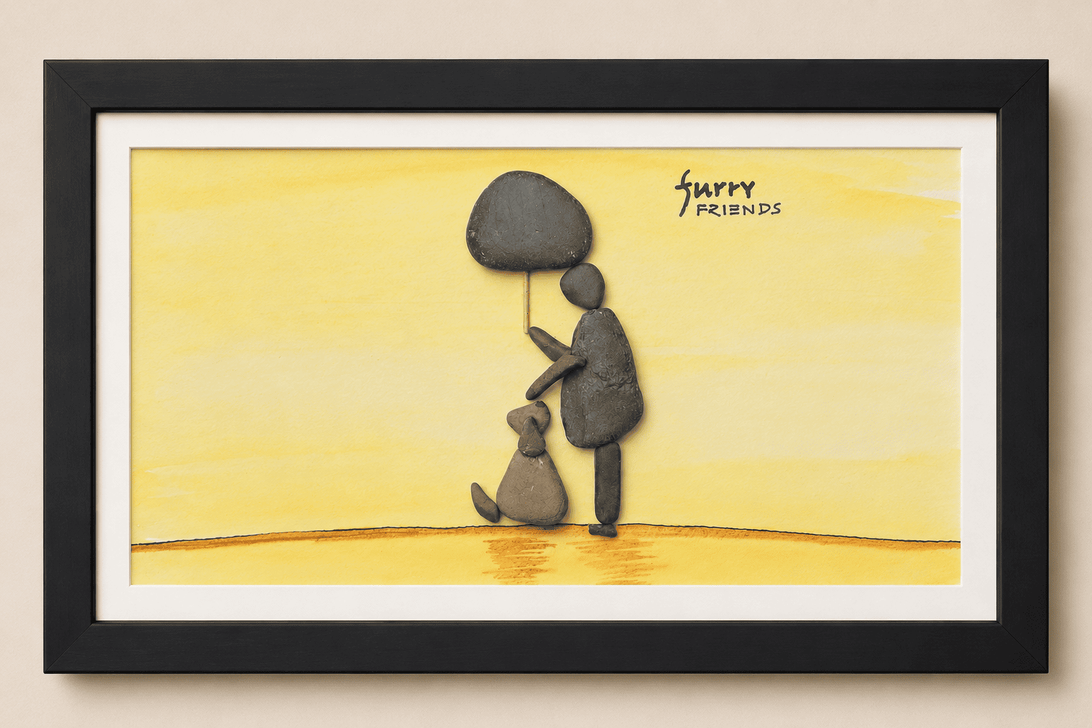 Caring Paws | Dog & Owner Wall Decor